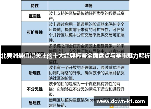 北美洲最值得关注的十大经典杯赛全面盘点与赛事魅力解析